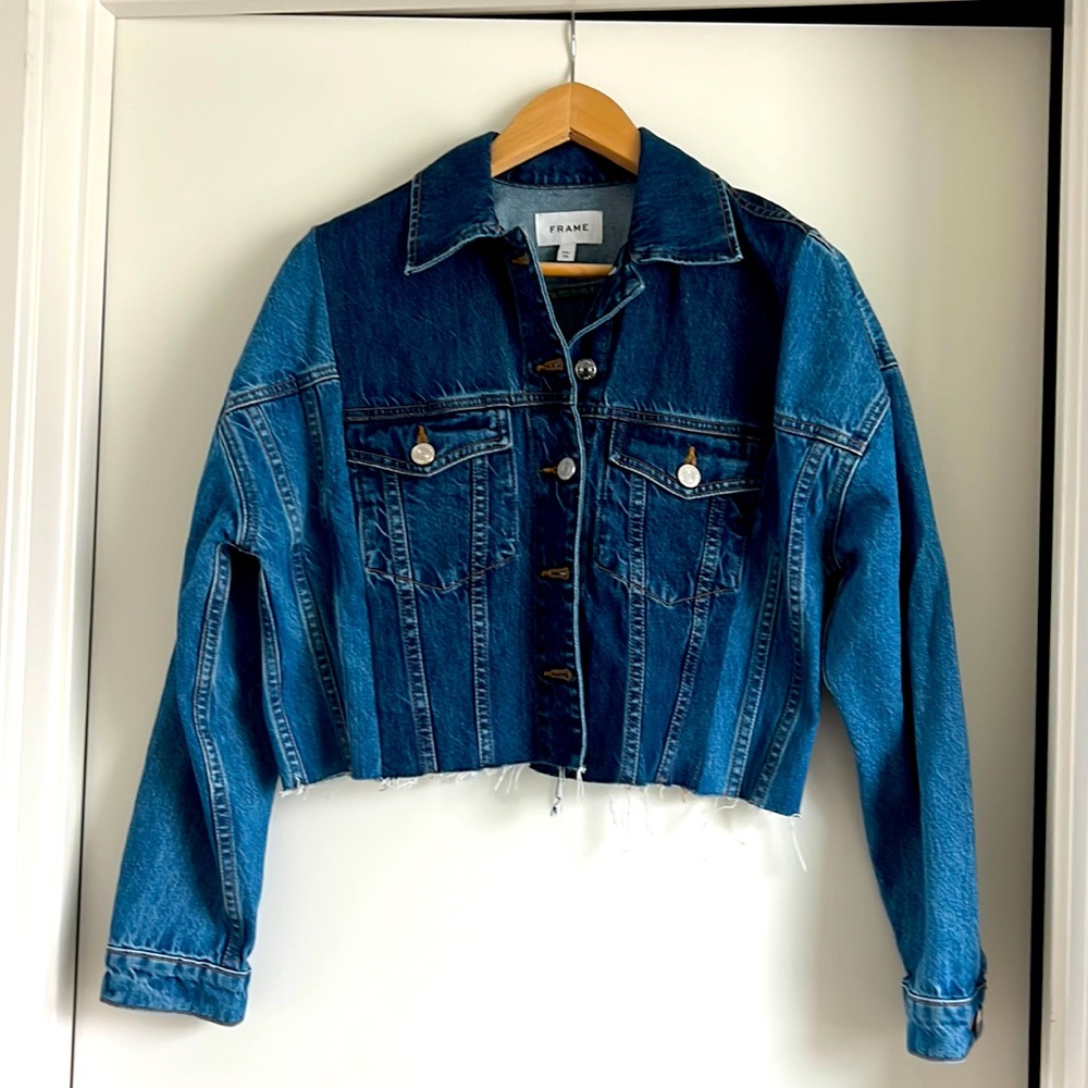 Frame two-tone denim jacket